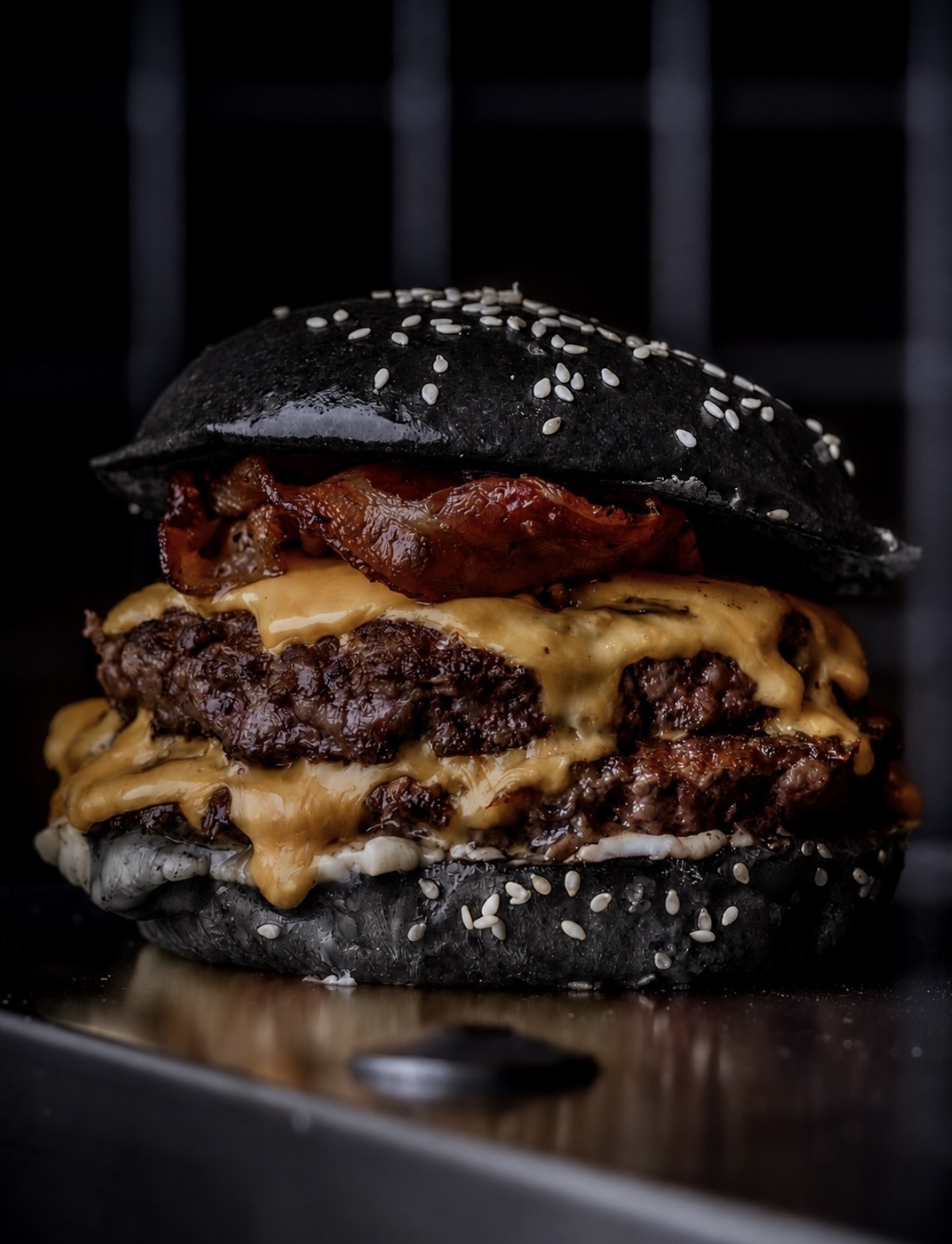 Colourful burger — photograph 1
